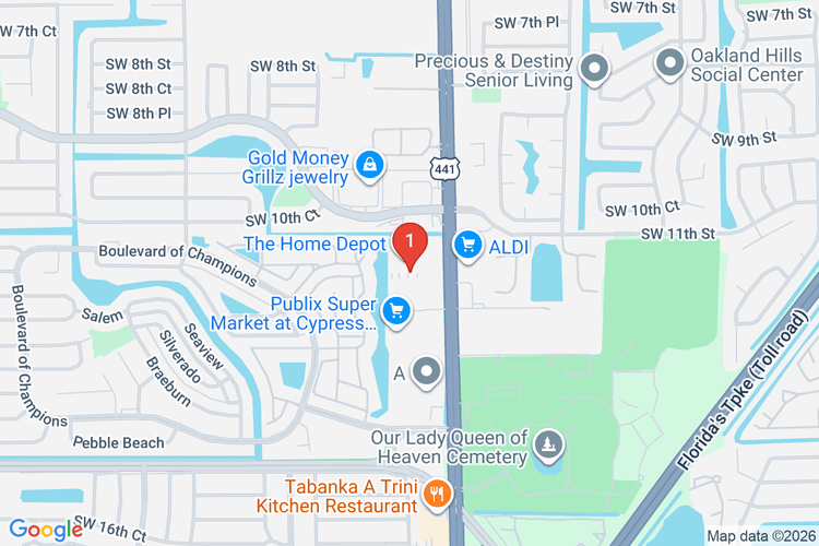 Map showing HOME DEPOT #6312 location