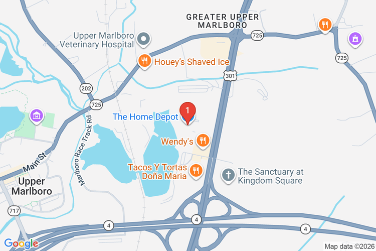 Map showing HOME DEPOT #8550 location