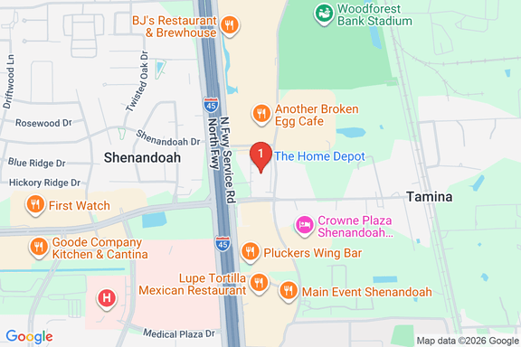 Map showing HOME DEPOT #6516 location