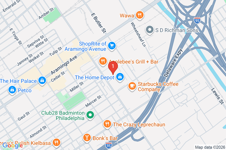 Map showing HOME DEPOT #4150 location