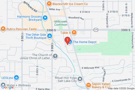 Map showing HOME DEPOT #4413 location