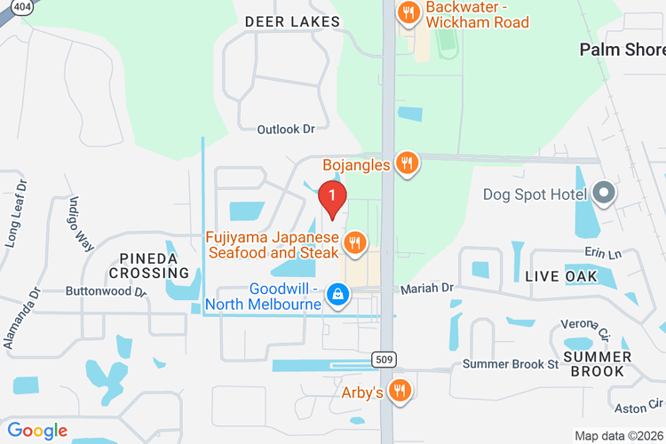 Map showing HOME DEPOT #6381 location