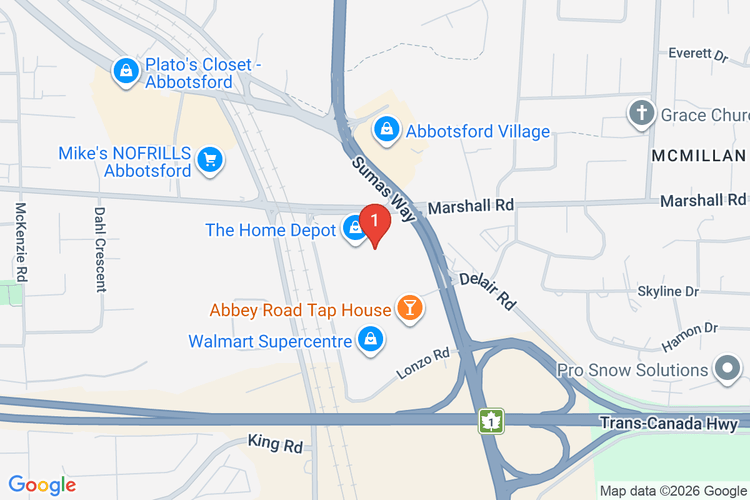 Map showing HOME DEPOT CAN #7141 location