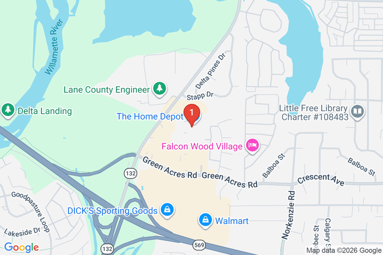 Map showing HOME DEPOT #4003 location