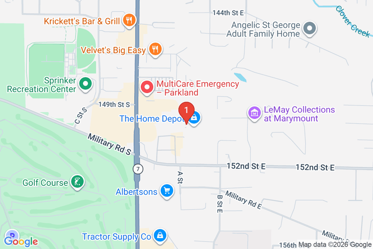 Map showing HOME DEPOT #4747 location