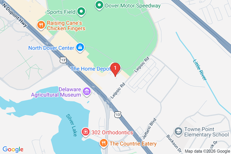 Map showing HOME DEPOT #1608 location