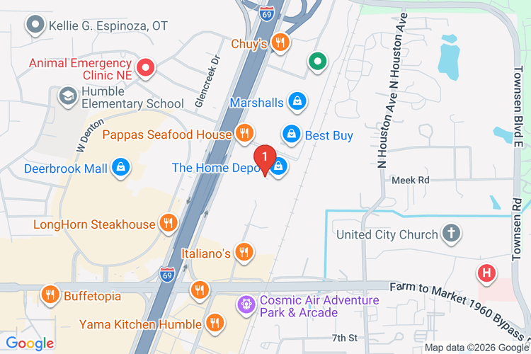 Map showing HOME DEPOT #0576 location