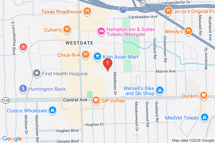 Map showing HOME DEPOT #3807 location