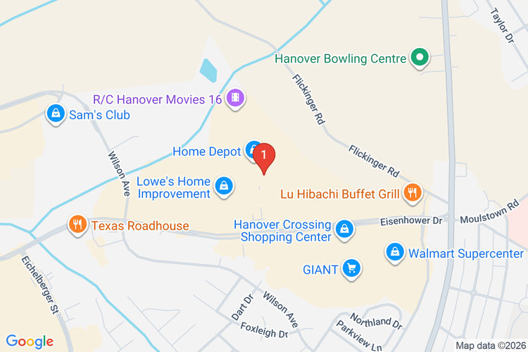 Map showing HOME DEPOT #4168 location