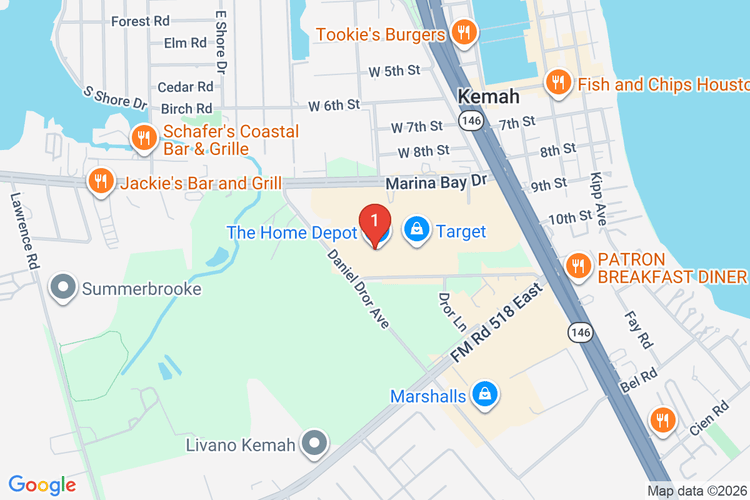 Map showing HOME DEPOT #6560 location