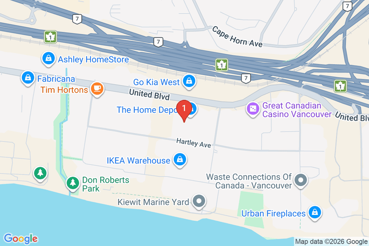 Map showing HOME DEPOT CAN #7045 location