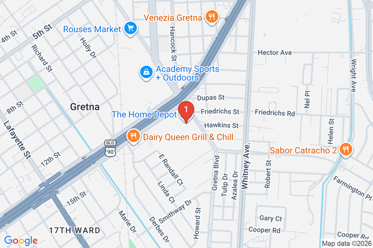 Map showing HOME DEPOT #0359 location
