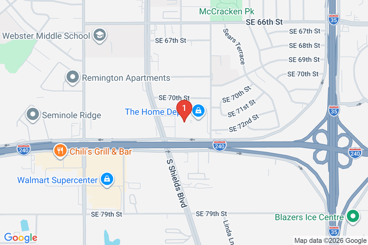 Map showing HOME DEPOT #3901 location