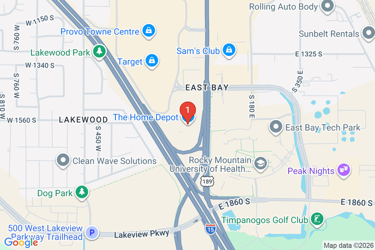 Map showing HOME DEPOT #4416 location