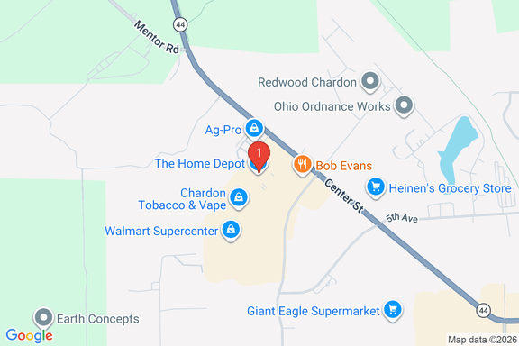 Map showing HOME DEPOT #8981 location