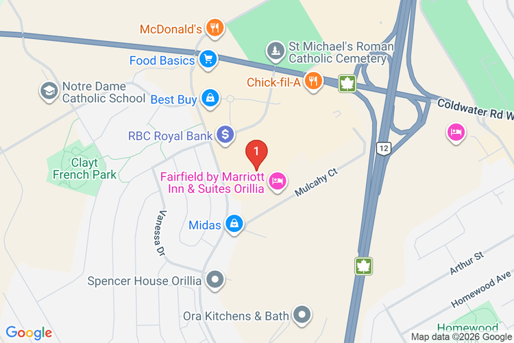 Map showing HOME DEPOT CAN #7137 location