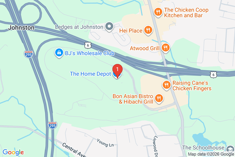 Map showing HOME DEPOT #4286 location