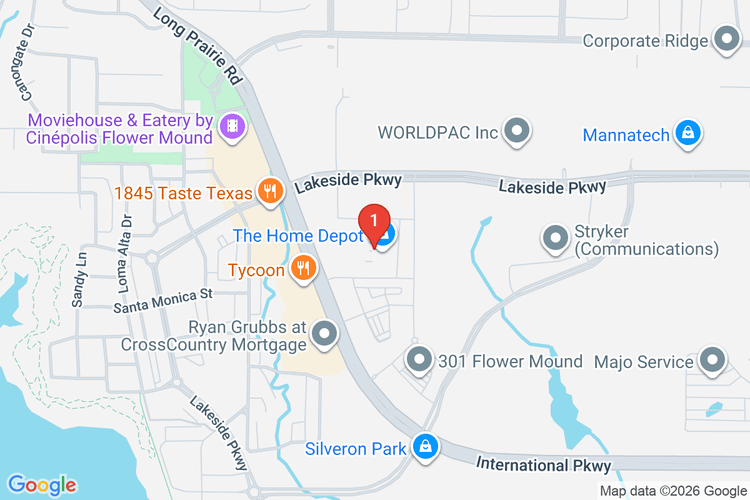 Map showing HOME DEPOT #6572 location