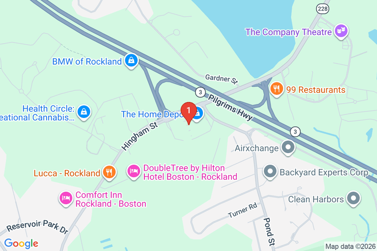 Map showing HOME DEPOT #2650 location