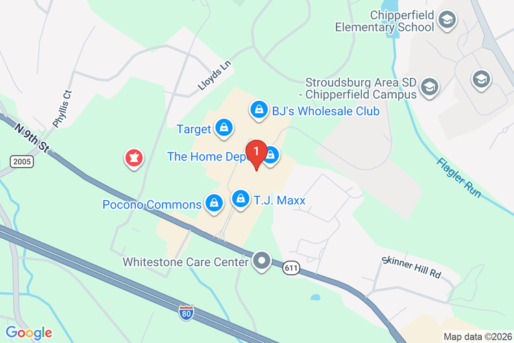 Map showing HOME DEPOT #4127 location