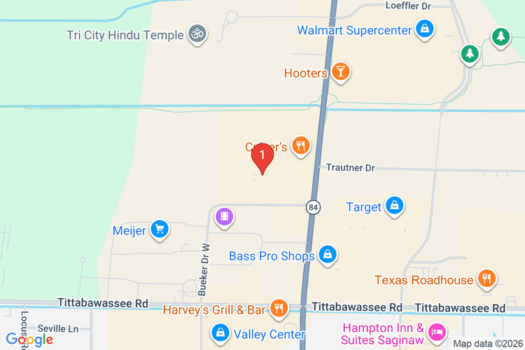 Map showing HOME DEPOT #2714 location