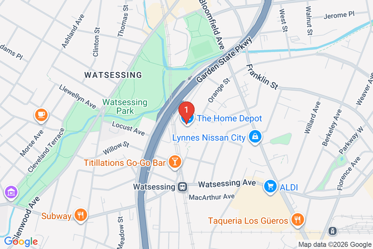 Map showing HOME DEPOT #0928 location