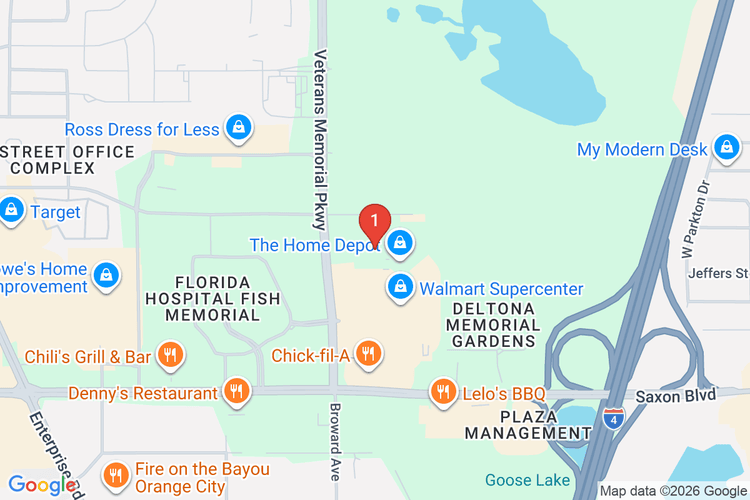 Map showing HOME DEPOT #6323 location