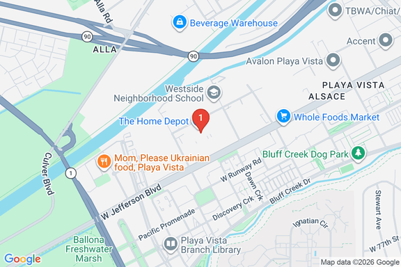 Map showing HOME DEPOT #6611 location