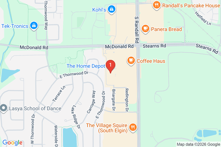 Map showing HOME DEPOT #6923 location