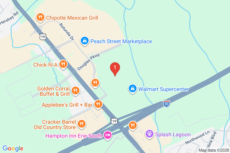Map showing HOME DEPOT #4124 location