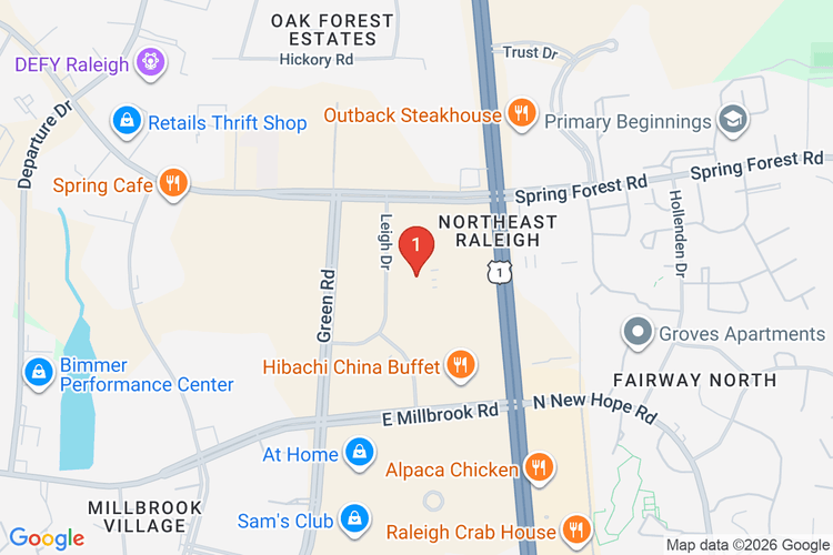 Map showing HOME DEPOT #3616 location