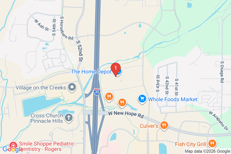 Map showing HOME DEPOT #8445 location