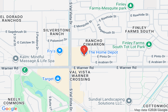 Map showing HOME DEPOT #0471 location