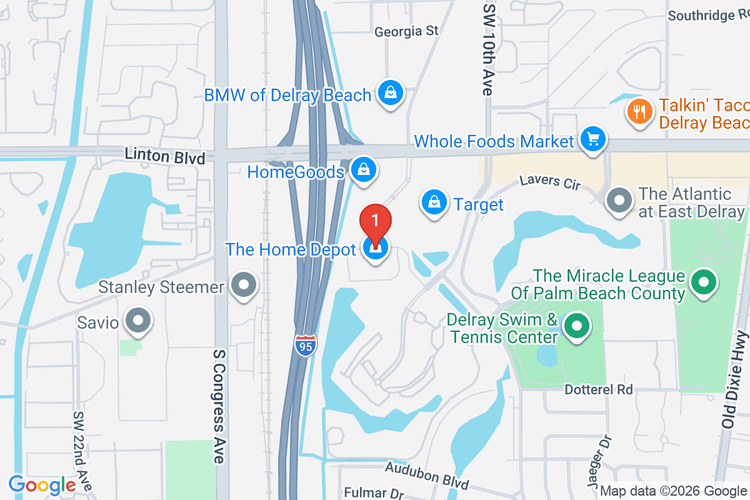 Map showing HOME DEPOT #6315 location