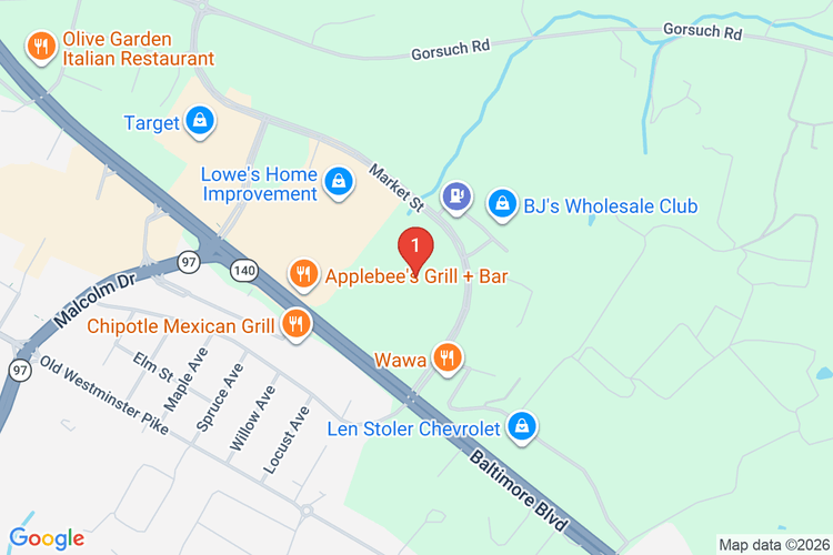 Map showing HOME DEPOT #2580 location