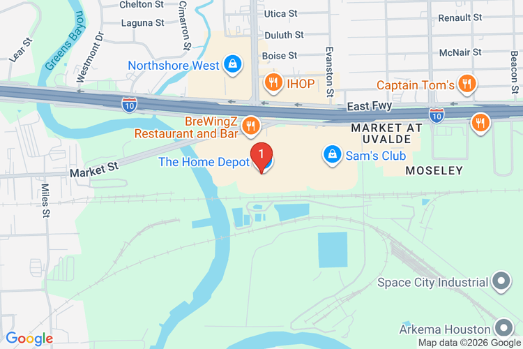 Map showing HOME DEPOT #0569 location