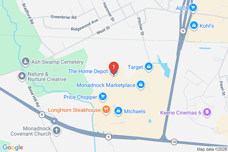 Map showing HOME DEPOT #3488 location