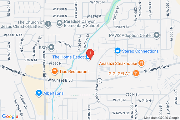 Map showing HOME DEPOT #4420 location