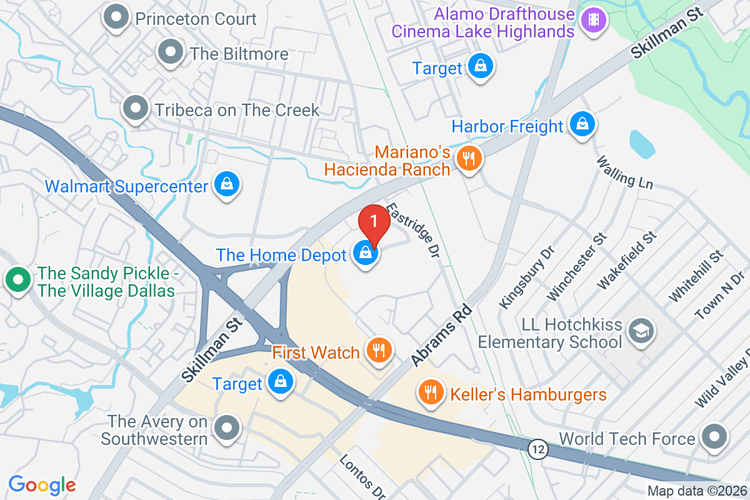 Map showing HOME DEPOT #6804 location