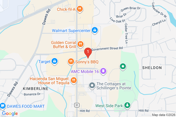 Map showing HOME DEPOT #0801 location