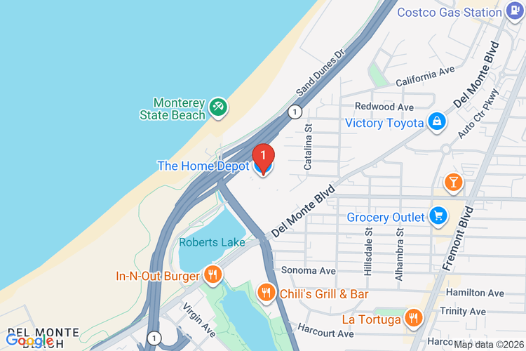 Map showing HOME DEPOT #6967 location