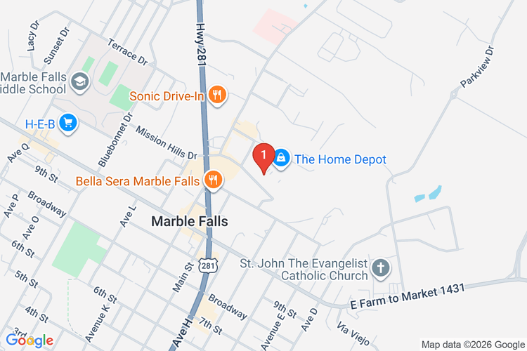 Map showing HOME DEPOT #0514 location