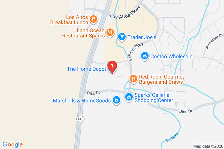 Map showing HOME DEPOT #3313 location