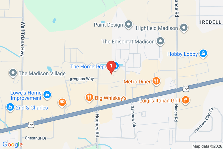 Map showing HOME DEPOT #0803 location