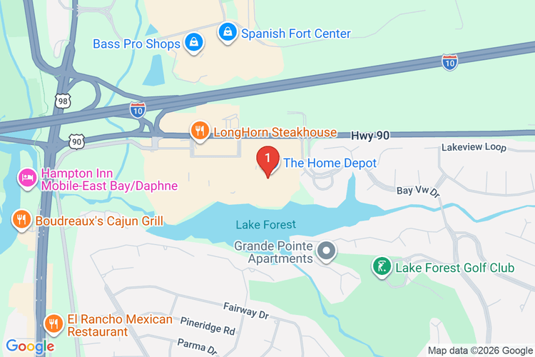 Map showing HOME DEPOT #0863 location