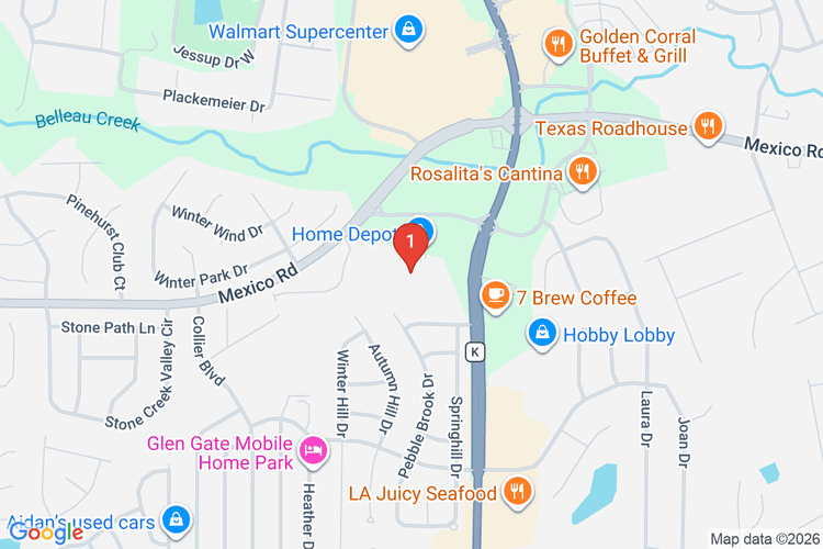 Map showing HOME DEPOT #3015 location