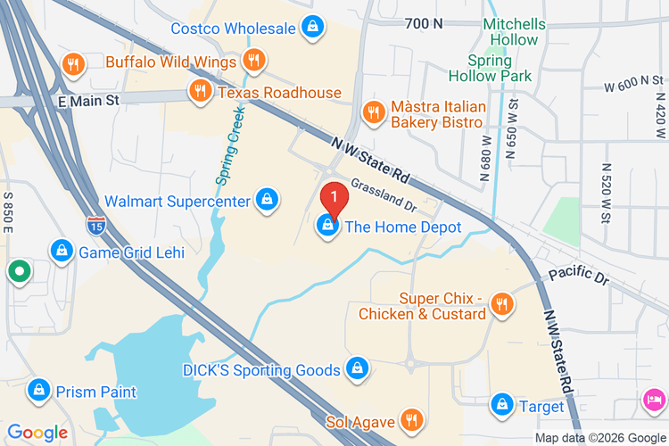 Map showing HOME DEPOT #4417 location