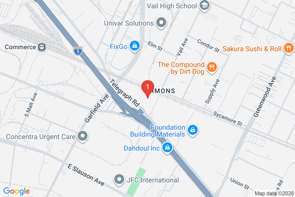 Map showing HOME DEPOT #0654 location