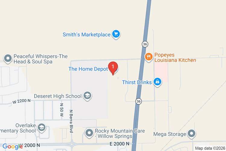 Map showing HOME DEPOT #4419 location