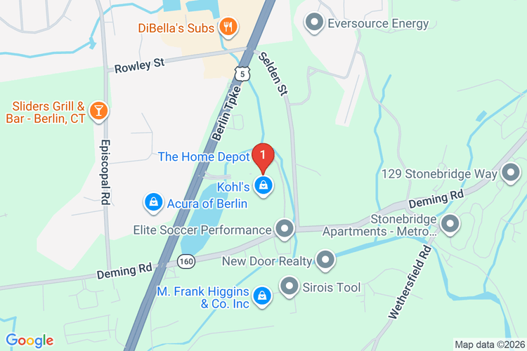 Map showing HOME DEPOT #6203 location